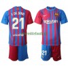 Maillot de Supporter FC Barcelone Frenkie de Jong 21 Domicile 2021-22 Pour Enfant